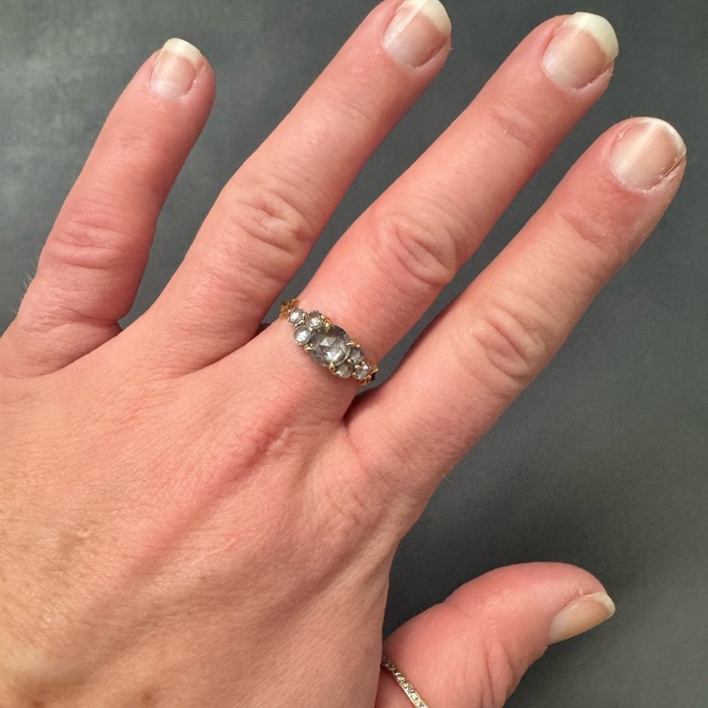 Digby & Iona Salt and Pepper Diamond Nico Ring